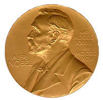 Person(s) in Photograph: Alfred Nobel Description: This is the "obverse" or front of the medal described above. Archive Box Number: Library Vault